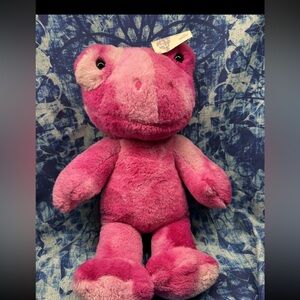 Build A Bear Frog Pink TOADally Tie Dye Full Size 16" Animal Plush BABW